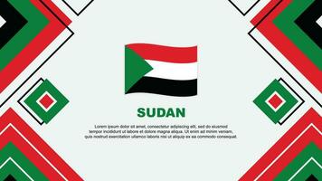 Soudan drapeau abstrait Contexte conception modèle. Soudan indépendance journée bannière fond d'écran vecteur illustration. Soudan Contexte