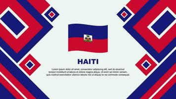 Haïti drapeau abstrait Contexte conception modèle. Haïti indépendance journée bannière fond d'écran vecteur illustration. Haïti dessin animé