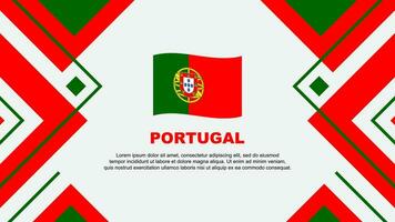 le Portugal drapeau abstrait Contexte conception modèle. le Portugal indépendance journée bannière fond d'écran vecteur illustration. le Portugal illustration
