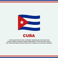 Cuba drapeau Contexte conception modèle. Cuba indépendance journée bannière social médias poste. Cuba conception vecteur