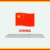 Chine drapeau Contexte conception modèle. Chine indépendance journée bannière social médias poste. Chine conception vecteur