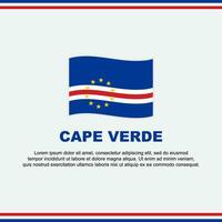 cap verde drapeau Contexte conception modèle. cap verde indépendance journée bannière social médias poste. cap verde conception vecteur