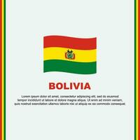 Bolivie drapeau Contexte conception modèle. Bolivie indépendance journée bannière social médias poste. Bolivie dessin animé vecteur