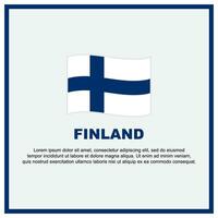 Finlande drapeau Contexte conception modèle. Finlande indépendance journée bannière social médias poste. Finlande bannière vecteur