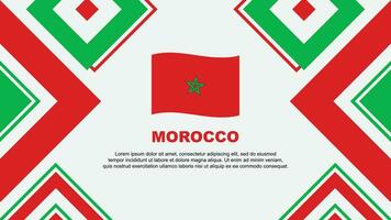 Maroc drapeau abstrait Contexte conception modèle. Maroc indépendance journée bannière fond d'écran vecteur illustration. Maroc indépendance journée