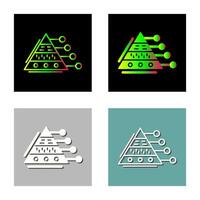 icône de vecteur graphique pyramide