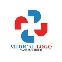 unique médical logo conception un service vecteur