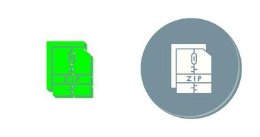 icône de vecteur de fichier zip