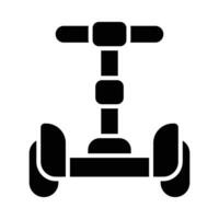 segway glyphe icône conception vecteur