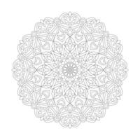 adulte Zen fleurs coloration livre mandala page pour kdp livre intérieur vecteur