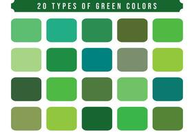 vecteur vert Couleur palette collection