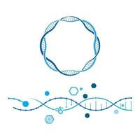 illustration de conception d'icône de vecteur d'adn médical