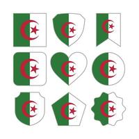 moderne abstrait formes de Algérie drapeau vecteur conception modèle