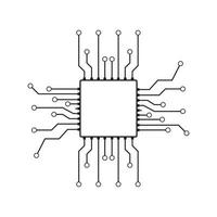 fond de vecteur informatique avec circuit