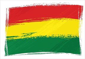 drapeau bolivie grunge vecteur