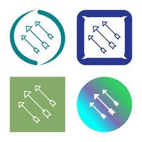 icône de vecteur de flèches uniques