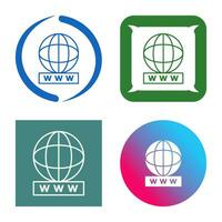 icône de vecteur web mondial unique