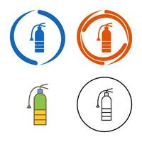 icône de vecteur d'extincteur unique