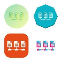 icône de vecteur de fichiers réseau