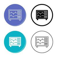 icône de vecteur de moniteur de fréquence cardiaque