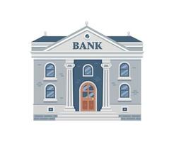 bâtiment de la banque. institution financière, mairie, administration vecteur