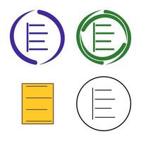 icône de vecteur d'alignement à gauche unique