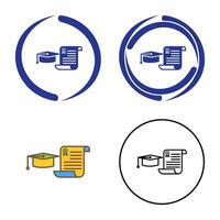 icône de vecteur de graduation unique