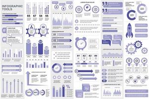 modèle de conception de vecteur de visualisation de données d'éléments infographiques