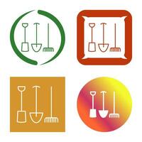 icône de vecteur d'outils de jardinage