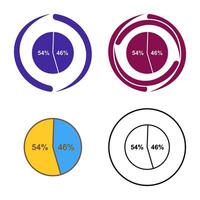 icône de vecteur de statistiques de candidat