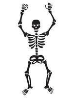 squelette dansant. illustration vectorielle vecteur