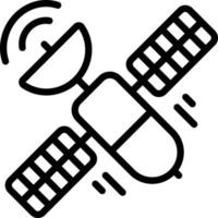 icône de ligne pour satellite vecteur