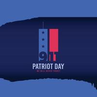 11 septembre fête des patriotes aux états-unis vecteur