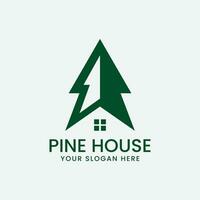 pin arbre maison logo vecteur icône conception