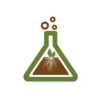 bio chimie laboratoire Triangle logo conception modèle vecteur illustration très élégant et luxe