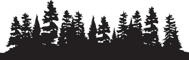 forêt vecteur silhouette illustration 3