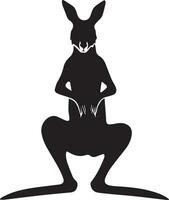 kangourou animal vecteur silhouette illustration 9