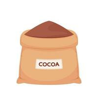 cacao sac vecteur. cacao sac sur blanc Contexte. vecteur