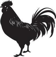 australorpe poulet vecteur silhouette illustration noir Couleur