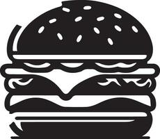 Burger vecteur silhouette illustration 16