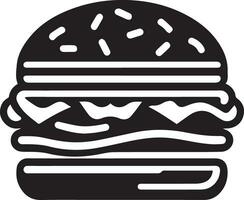 Burger vecteur silhouette illustration 3