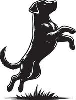 chien pose vecteur silhouette illustration noir Couleur