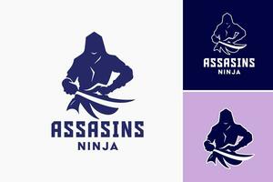 logo conception pour une Nouveau ninja club, adapté pour l'image de marque et promouvoir une club ou organisation en relation à martial les arts ou style ninja activités. vecteur