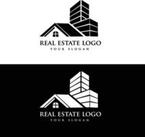 réel biens logo conception. bâtiment logo conception. Accueil logo conception. maison logo conception vecteur