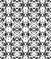 motif abstrait sans couture noir et blanc. arrière-plan et toile de fond. conception ornementale en niveaux de gris. vecteur