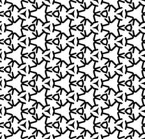 motif abstrait sans couture noir et blanc. arrière-plan et toile de fond. conception ornementale en niveaux de gris. ornements en mosaïque. illustration graphique vectorielle. vecteur