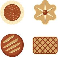 collection de biscuits biscuit illustration. vecteur icône