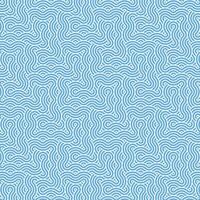 abstrait géométrique bleu Japonais chevauchement cercles lignes et vagues modèle vecteur
