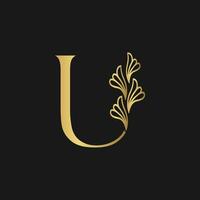 luxe lettre logo conception vecteur