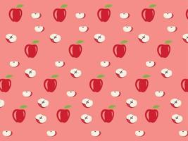 motif pomme, pomme, conception de pomme, conception simple de pomme vecteur